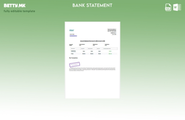 Модерен стил Шаблон за зборови за изјава за сметка на Нигерија Rise Vest